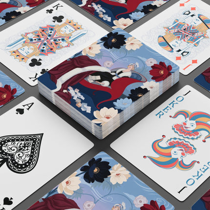 💌🌺 The Lady Of The Love Letters Playing Cards – Art Deco Romantic Elegance