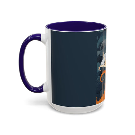 Flame of the Tempest Colorful Mugs – Fiery Storm & Dramatic Elegance