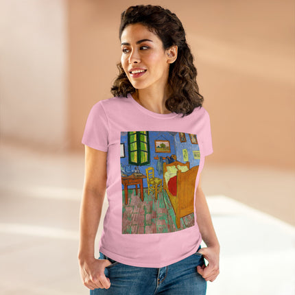The Bedroom by Vincent van Gogh Women's Midweight Cotton Tee