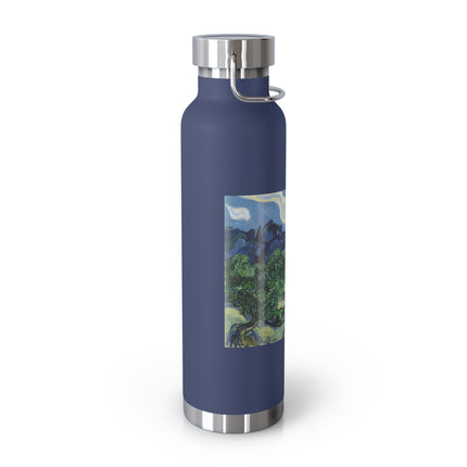 Olive Trees by Vincent Van Gogh Copper Vacuum Insulated Bottle, 22oz