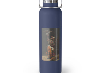 A Rich Kirghiz Huntsman with a Falcon by Vasily Vereshchagin Copper Vacuum Insulated Bottle, 22oz