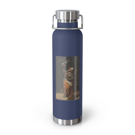A Rich Kirghiz Huntsman with a Falcon by Vasily Vereshchagin Copper Vacuum Insulated Bottle, 22oz