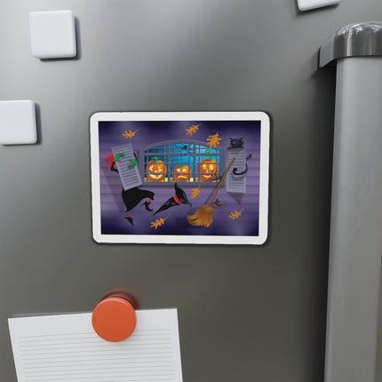 Whimsical Halloween Mischief Die-Cut Magnets (5 Sizes)
