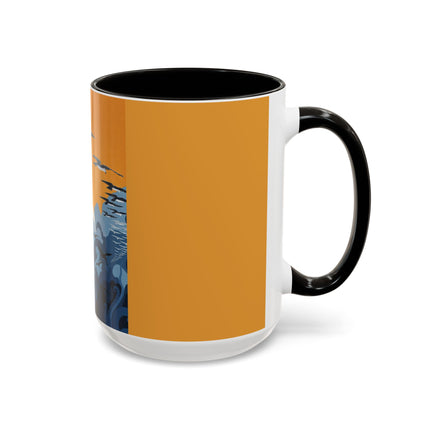 Falcon Mistress Colorful Mugs – Art Deco Majesty & Mythic Freedom