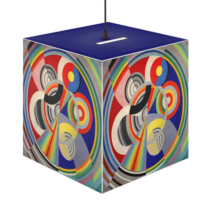 Rythme No. 1 by Robert Delaunay Light Cube Lamp