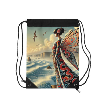The Coastal Fairy Drawstring Bag – Serene Grace & Oceanic Magic