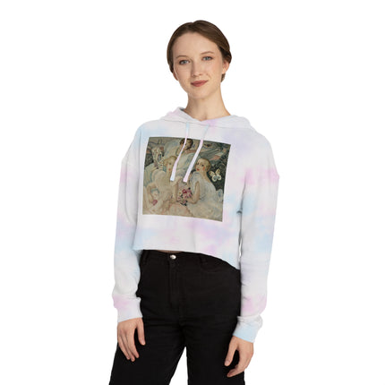 Les Femmes Fatales by Gerda Wegener Women’s Cropped Hooded Sweatshirt