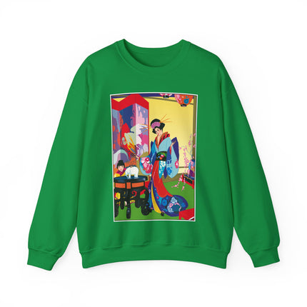 A Timeless Journey by Umberto Brunelleschi Heavy Blend™ Crewneck Sweatshirt