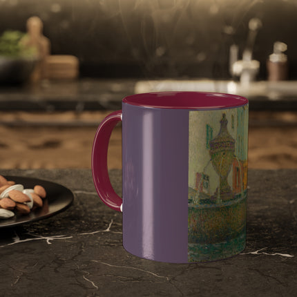 La Fontaine, Saint-Paul De Vence by Henri Le Sidaner Colorful Mug