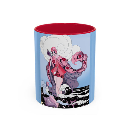 Goddess of the Swirling Sea Colorful Mugs (11oz, 15oz)