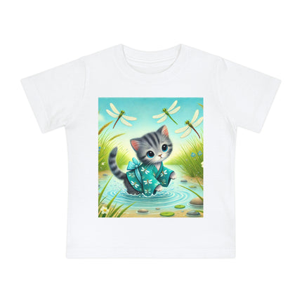 Kitten by the Still Waters Baby T-Shirt – Peaceful Moments & Gentle Wonder