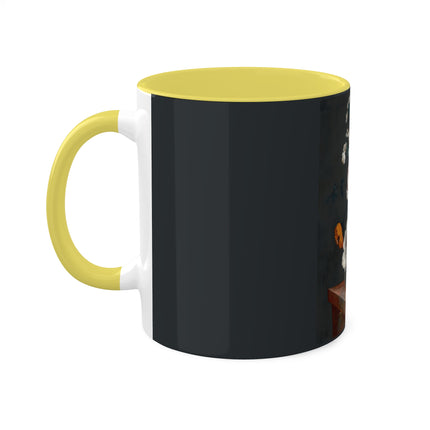 Floral Still Life by Johann Baptist Drechsler Colorful Mugs, 11oz