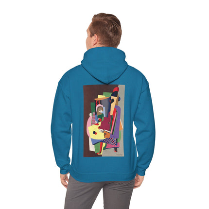 The Piano Lesson by Georges Valmier Heavy Blend™ Hooded Sweatshirt