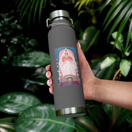 August & Peridot (from the Gem Series) by Sofia Chiostri Copper Vacuum Insulated Bottle, 22oz