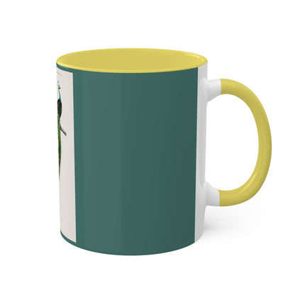 Indian Peafowl by Charles Dessalines D' Orbigny Colorful Mugs, 11oz