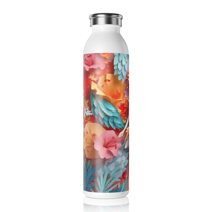 Hibiscus Fairy Slim Water Bottle