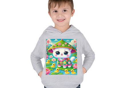 Lily Pond Stroll Toddler Pullover Fleece Hoodie