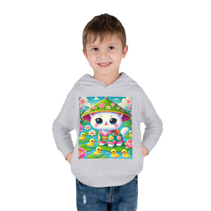 Lily Pond Stroll Toddler Pullover Fleece Hoodie