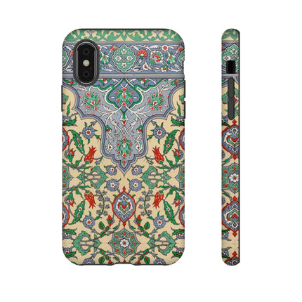 Arabic Art Pattern, Plate by Emile Prisse d’Avennes Phone Cases