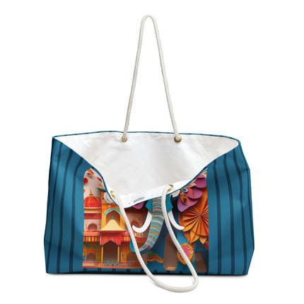 Elephant at an Autumn Weekender Bag