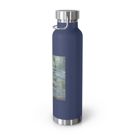 Water Lilies and Japanese Bridge by Claude Monet Copper Vacuum Insulated Bottle, 22oz