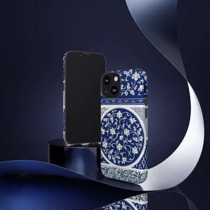 Blue Flower Pattern by Owen Jones Phone Cases