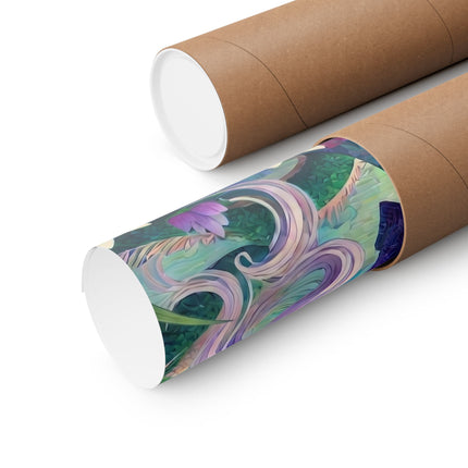 🐉🪷 Fairy of the Koi Pond Matte Vertical Poster – Tranquil Magic & Dragon Grace