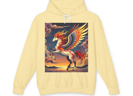 Flame-Winged Horse at Sunset Hoodie
