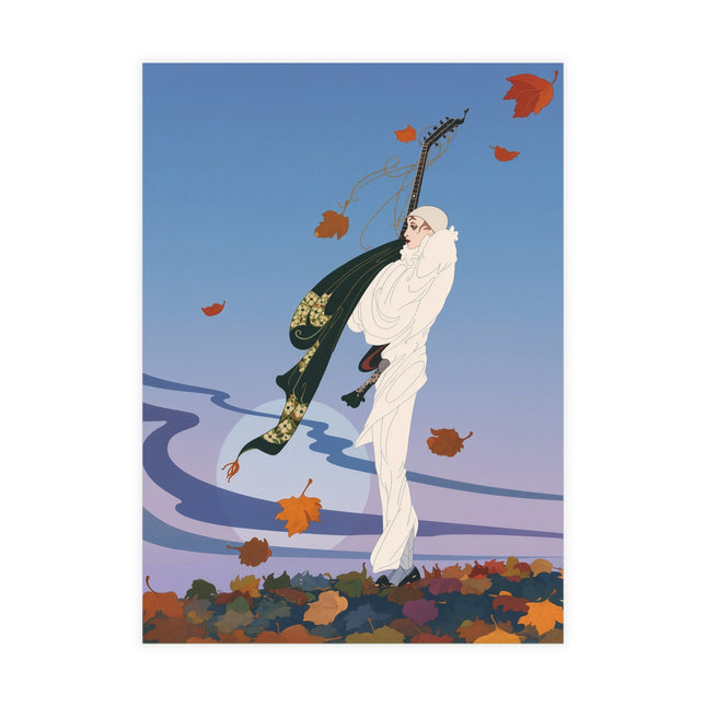 🎻🍂 The Autumn Serenade Postcard Bundles – Art Deco Musical Elegance