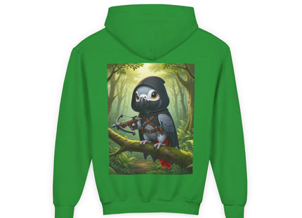 The African Grey Sentinel Youth Heavy Blend Hooded Sweatshirt