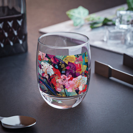 Ethereal Irises Whiskey Glass