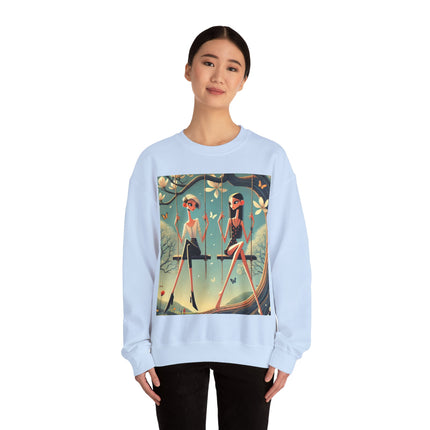 Whispers on the Spring Swing Heavy Blend™ Crewneck Sweatshirt