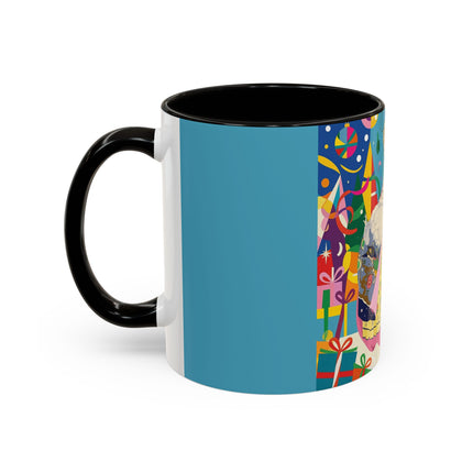 🎀✨ The Christmas Court Of Joy Colorful Mug – Art Deco Holiday Fantasy