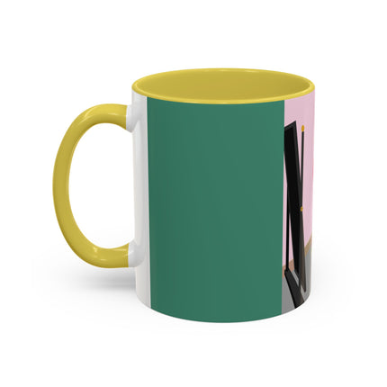 The Yellow Hat Colorful Mugs – 1920s Vogue Whimsy & Playful Elegance