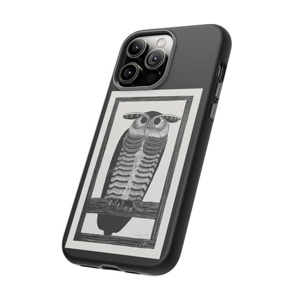 Horned Owl by Samuel Jessurun de Mesquita Phone Cases