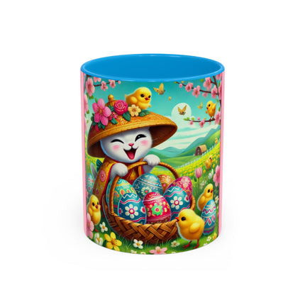 Geisha Kitten’s Easter Delight Colorful Mugs (11oz, 15oz)