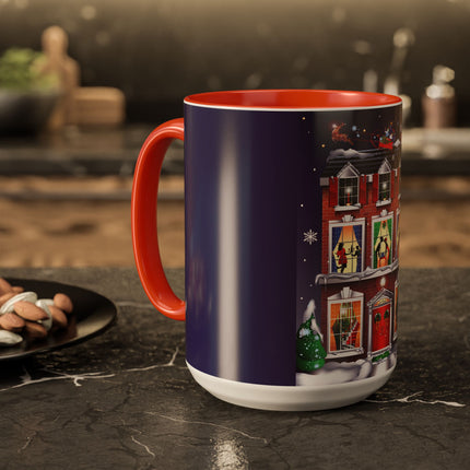 A Christmas Eve Celebration Colorful Mugs (11oz, 15oz)