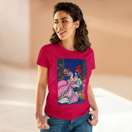 The Jealous Parrot by George Barbier Women's Midweight Cotton Tee