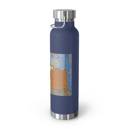 The Bedroom by Vincent van Gogh Copper Vacuum Insulated Bottle, 22oz