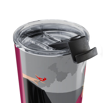 The Red Bird 20oz Tumbler – Gentle Storybook Charm & Elegant Whimsy