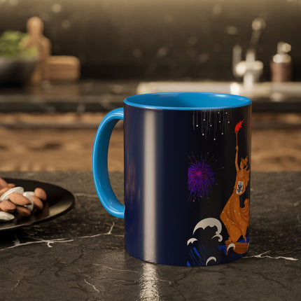 Liberty's Triumph Colorful Mugs – Art Deco Glory & Triumphant Spirit
