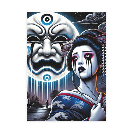 Geisha’s Black Ink Tears Postcards (envelopes included) - Bundles of 10, 30, 50 Pieces