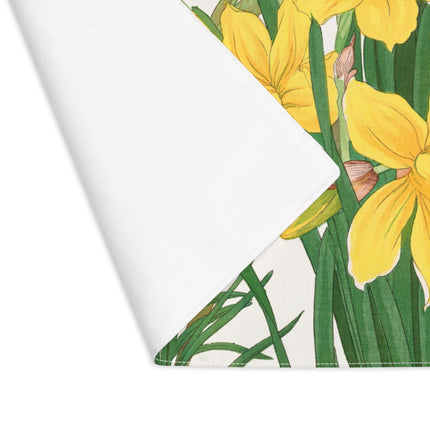 Daffodils by Tanigami Kônan Placemat – Spring Blooms & Japanese Woodblock Elegance