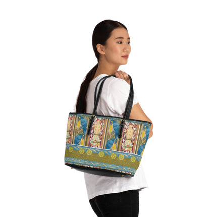 Eagle and Oak, Macaws and Corn by Maurice Pillard Verneuil PU Leather Shoulder Bag