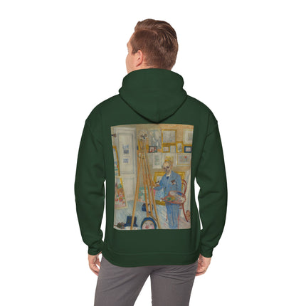 The Skeleton Painter by James Ensor Heavy Blend™ Hooded Sweatshirt