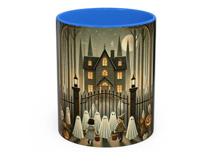 Ghostly Welcome – A Halloween Night Colorful Mugs (11oz, 15oz)