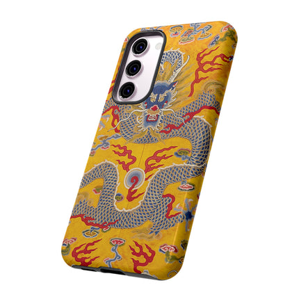 Majestic Dragon Regalia – Imperial 12-Symbol Robe Phone Cases