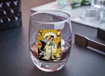Golden Embrace Whiskey Glass