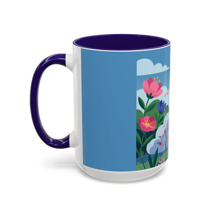 Garden Of New Beginnings Colorful Mugs – Art Deco Floral Elegance