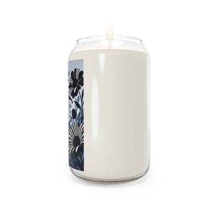 🖤🤍 The Lady Of The Monochrome Flower Garden Scented Soy Candle – Art Deco Fashion Elegance